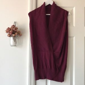 Ann Taylor Maroon Sweater Vest